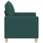 Preview: Sofa Dunkelgrün 126 x 81 x 87,5 cm Stoff