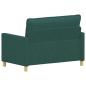 Preview: Sofa Dunkelgrün 126 x 81 x 87,5 cm Stoff