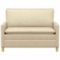 Preview: Sofa 2-Sitzer Creme 126 x 81 x 87,5 cm Stoff