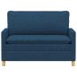 Preview: Sofa 2-Sitzer Blau 126 x 81 x 87,5 cm Stoff