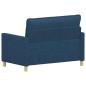 Preview: Sofa 2-Sitzer Blau 126 x 81 x 87,5 cm Stoff
