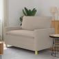 Preview: ARDEBO.de - Sofa Hellgrau 126 x 81 x 87,5 cm Stoff