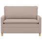 Preview: Sofa Hellgrau 126 x 81 x 87,5 cm Stoff