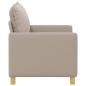 Preview: Sofa Hellgrau 126 x 81 x 87,5 cm Stoff