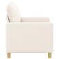 Preview: Sofa Creme 126 x 81 x 87,5 cm Stoff