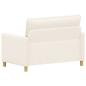 Preview: Sofa Creme 126 x 81 x 87,5 cm Stoff