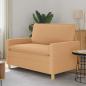 Preview: ARDEBO.de - Sofa Beige 126 x 81 x 87,5 cm Stoff