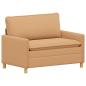 Preview: Sofa Beige 126 x 81 x 87,5 cm Stoff