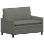 Preview: Sofa Hellgrau 126 x 81 x 87,5 cm Stoff