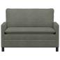 Preview: Sofa Hellgrau 126 x 81 x 87,5 cm Stoff