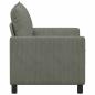 Preview: Sofa Hellgrau 126 x 81 x 87,5 cm Stoff