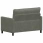 Preview: Sofa Hellgrau 126 x 81 x 87,5 cm Stoff