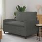 Preview: ARDEBO.de - Sofa Dunkelgrau 126 x 81 x 87,5 cm Stoff