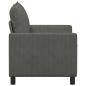 Preview: Sofa Dunkelgrau 126 x 81 x 87,5 cm Stoff