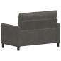 Preview: Sofa Dunkelgrau 126 x 81 x 87,5 cm Stoff