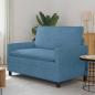 Preview: ARDEBO.de - Sofa Blau 126 x 81 x 87,5 cm Stoff