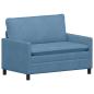 Preview: Sofa Blau 126 x 81 x 87,5 cm Stoff