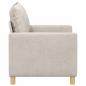Preview: Sofa Creme 126 x 81 x 87,5 cm Polyester