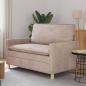 Preview: ARDEBO.de - Sofa Beige 126 x 81 x 87,5 cm Polyester