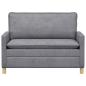 Preview: Sofa Hellgrau 126 x 81 x 87,5 cm Polyester