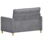 Preview: Sofa Hellgrau 126 x 81 x 87,5 cm Polyester