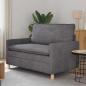Preview: ARDEBO.de - Sofa Dunkelgrau 126 x 81 x 87,5 cm Polyester