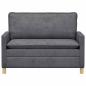 Preview: Sofa Dunkelgrau 126 x 81 x 87,5 cm Polyester