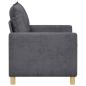 Preview: Sofa Dunkelgrau 126 x 81 x 87,5 cm Polyester