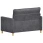 Preview: Sofa Dunkelgrau 126 x 81 x 87,5 cm Polyester