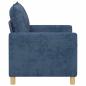 Preview: Sofa Blau 126 x 81 x 87,5 cm Polyester