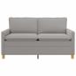 Preview: Sofa Hellgrau 156 x 81 x 87,5 cm Stoff
