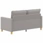 Preview: Sofa Hellgrau 156 x 81 x 87,5 cm Stoff