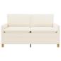 Preview: Sofa Creme 156 x 81 x 87,5 cm Stoff