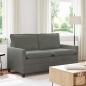 Preview: ARDEBO.de - Sofa Hellgrau 156 x 81 x 87,5 cm Stoff