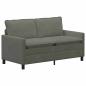 Preview: Sofa Hellgrau 156 x 81 x 87,5 cm Stoff