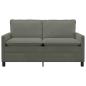 Preview: Sofa Hellgrau 156 x 81 x 87,5 cm Stoff