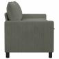Preview: Sofa Hellgrau 156 x 81 x 87,5 cm Stoff