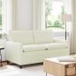 Preview: ARDEBO.de - Sofa Creme 156 x 81 x 87,5 cm Stoff