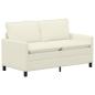 Preview: Sofa Creme 156 x 81 x 87,5 cm Stoff