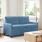 Preview: ARDEBO.de - Sofa Blau 156 x 81 x 87,5 cm Stoff