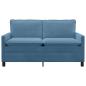 Preview: Sofa Blau 156 x 81 x 87,5 cm Stoff
