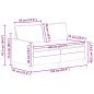Preview: Sofa Blau 156 x 81 x 87,5 cm Stoff