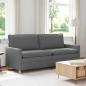 Preview: ARDEBO.de - Sofa Dunkelgrau 196 x 81 x 87,5 cm Stoff