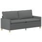 Preview: Sofa Dunkelgrau 196 x 81 x 87,5 cm Stoff