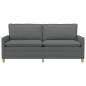 Preview: Sofa Dunkelgrau 196 x 81 x 87,5 cm Stoff