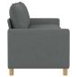 Preview: Sofa Dunkelgrau 196 x 81 x 87,5 cm Stoff