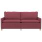 Preview: Sofa 3-Sitzer Weinrot 196 x 81 x 87,5 cm Stoff
