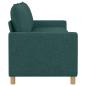 Preview: Sofa Dunkelgrün 196 x 81 x 87,5 cm Stoff