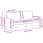 Preview: Sofa Dunkelgrün 196 x 81 x 87,5 cm Stoff