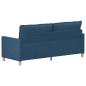 Preview: Sofa Blau 196 x 81 x 87,5 cm Stoff